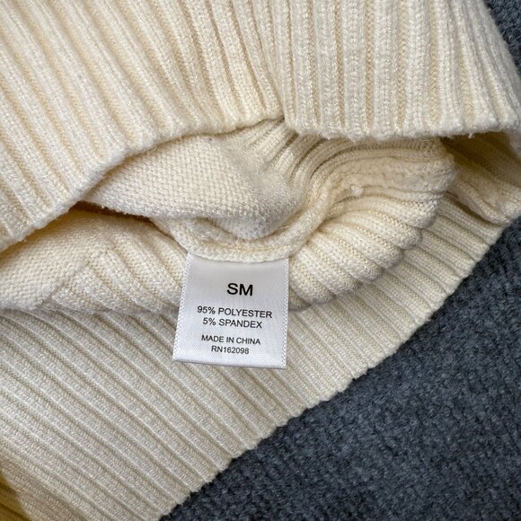 Taylor Swift Knit Varsity Sweater Collegiate Red Era Ivory Maroon Womens S/M - Picture 8 of 12